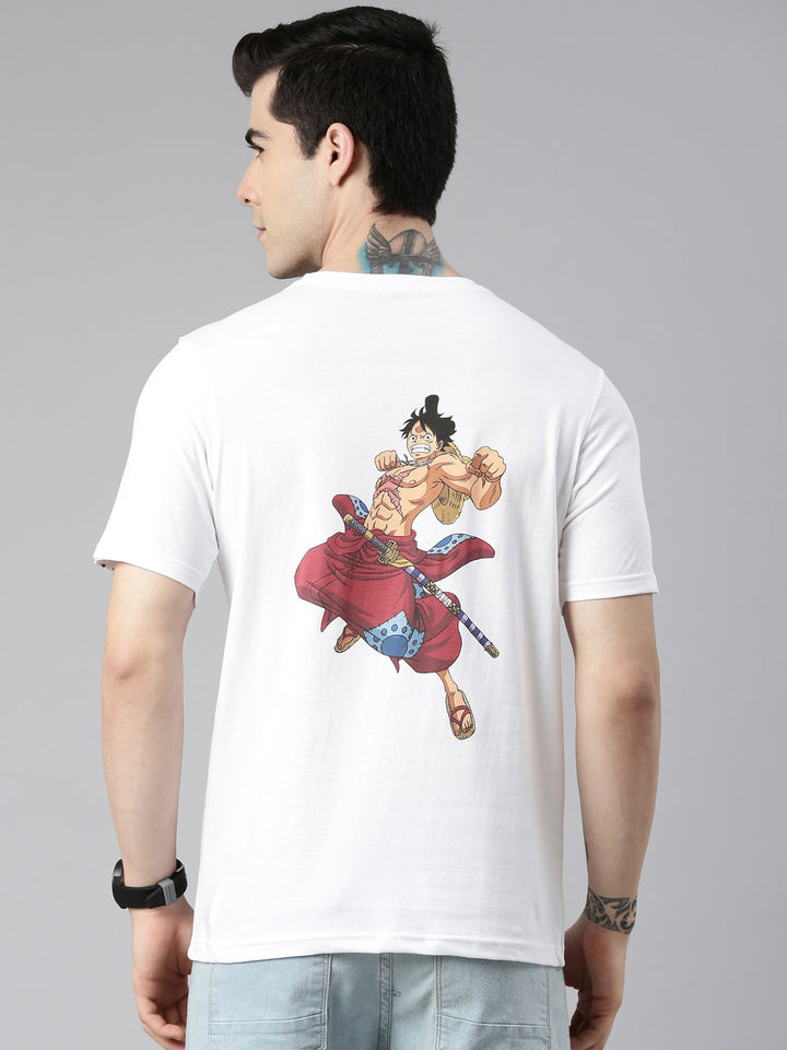 One Piece - Luffy Anime T-Shirt Graphic T-Shirts Bushirt   