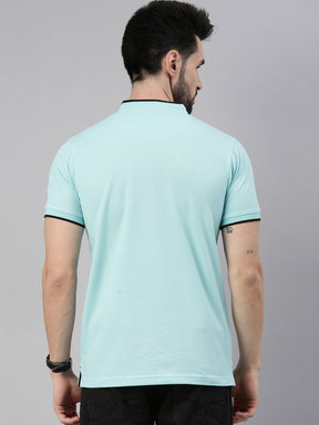 Bright Sky Chinese Collar Polo T-Shirt Polo Tees Bushirt   