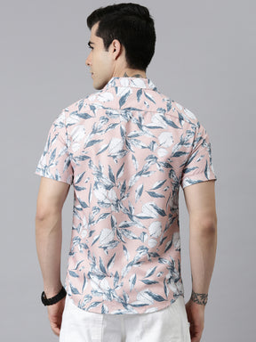 Spring Leaf Shirt Printed Shirt Bushirt   