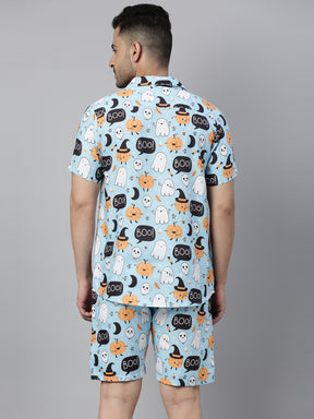 Boo!! Sky Blue Co-Ords Co-Ords Bushirt   