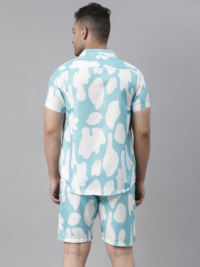 Blue Cloud Night Suits Co-Ords Bushirt   