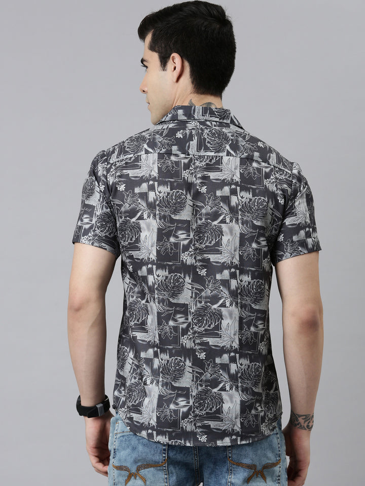 Monstera leaf Shirt Printed Shirt Bushirt   
