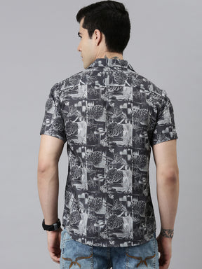 Monstera leaf Shirt Printed Shirt Bushirt   