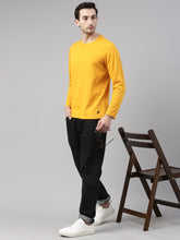 Mustard Solid Full Sleeves T Shirt Full Sleeves Bushirt   