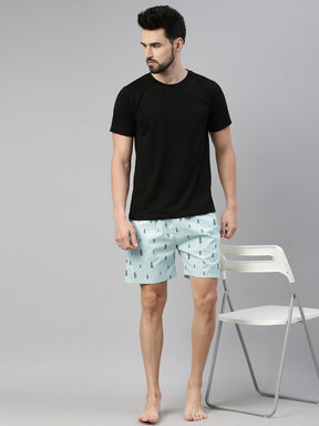 Pineapple Light Blue Boxers Boxers Bushirt   