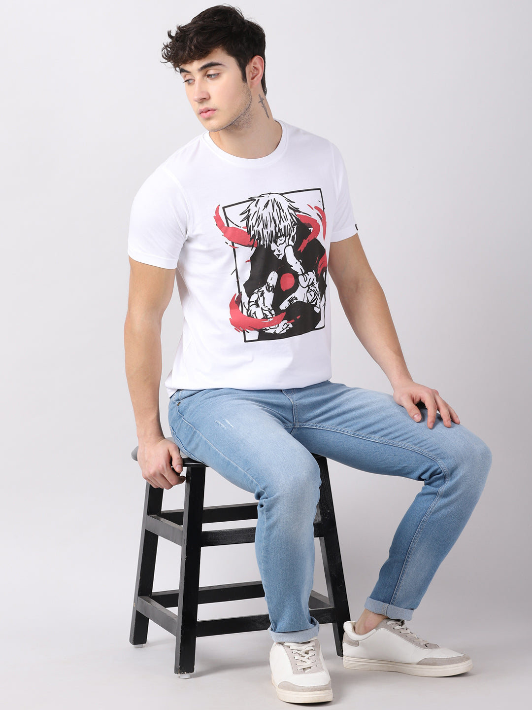 Jujutsu Kaisen Storu Gojo Anime Essential Anime T-Shirt Graphic T-Shirts Bushirt   