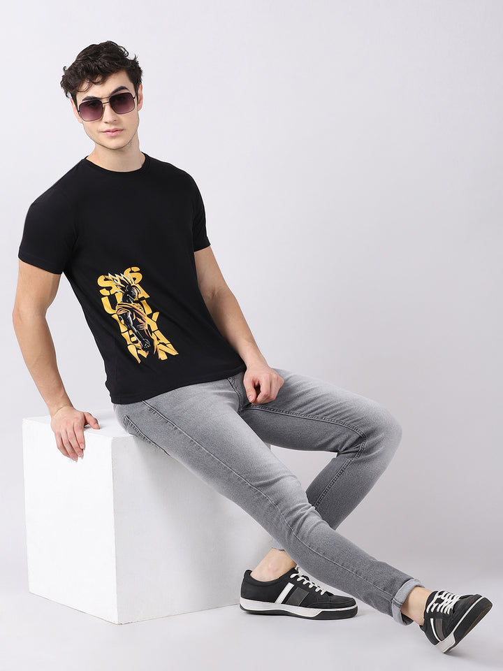 Super Saiyan Anime T-Shirt Graphic T-Shirts Bushirt   
