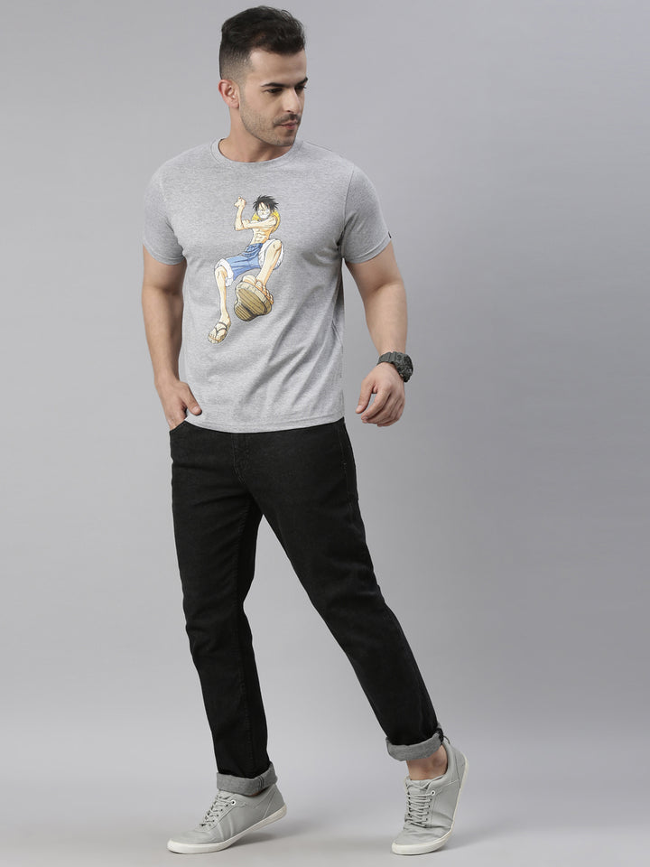 Cool Monkey Luffy - One Piece Anime T-Shirt Graphic T-Shirts Bushirt   