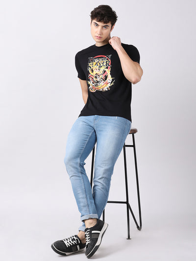 Demon Slayer Zenitsu Agatsuma Anime T-Shirt Classic Tees Bushirt