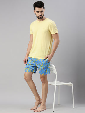 Banana Sky Blue Boxers Boxers Bushirt   