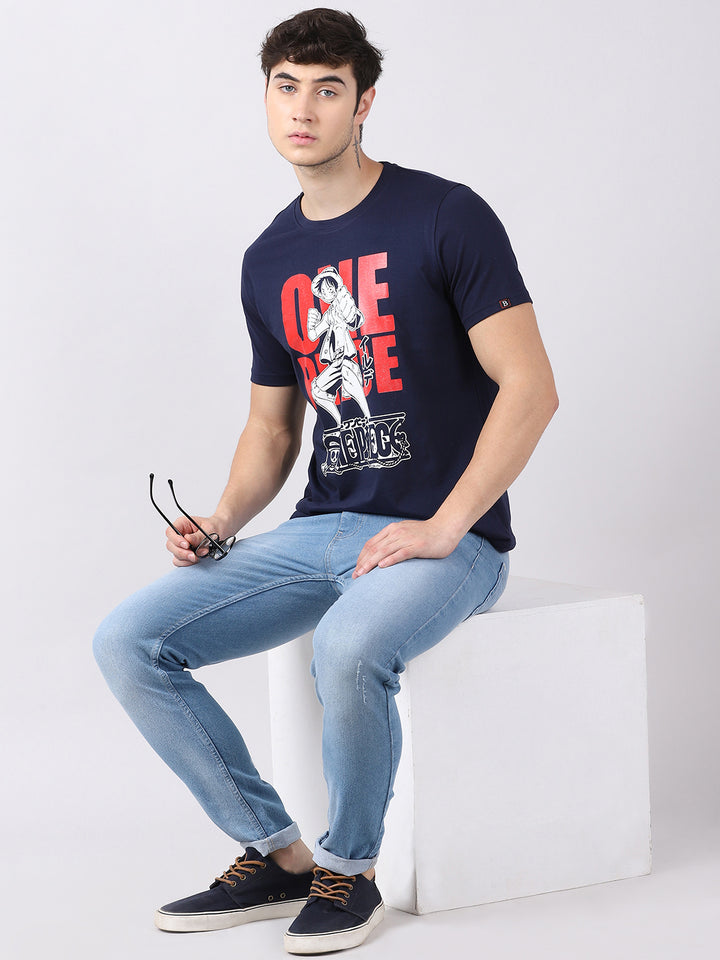 One Piece Straw Hat design Anime T-Shirt Graphic T-Shirts Bushirt   
