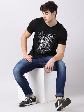 Dragon Ball Z (DBZ) -- Super Saiyan Vegeta Ki Blast Anime T-Shirt Graphic T-Shirts Bushirt   