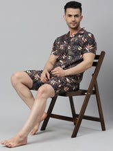 Tropical Leaf Brown Co-Ords Co-Ords Bushirt   