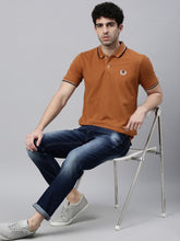 Caramel Tipped Polo T-Shirt Polo Tees Bushirt   