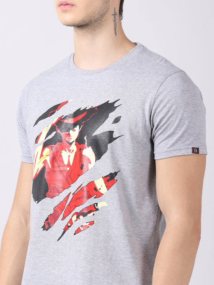 One Piece Luffy Angry Anime T-Shirt Graphic T-Shirts Bushirt   