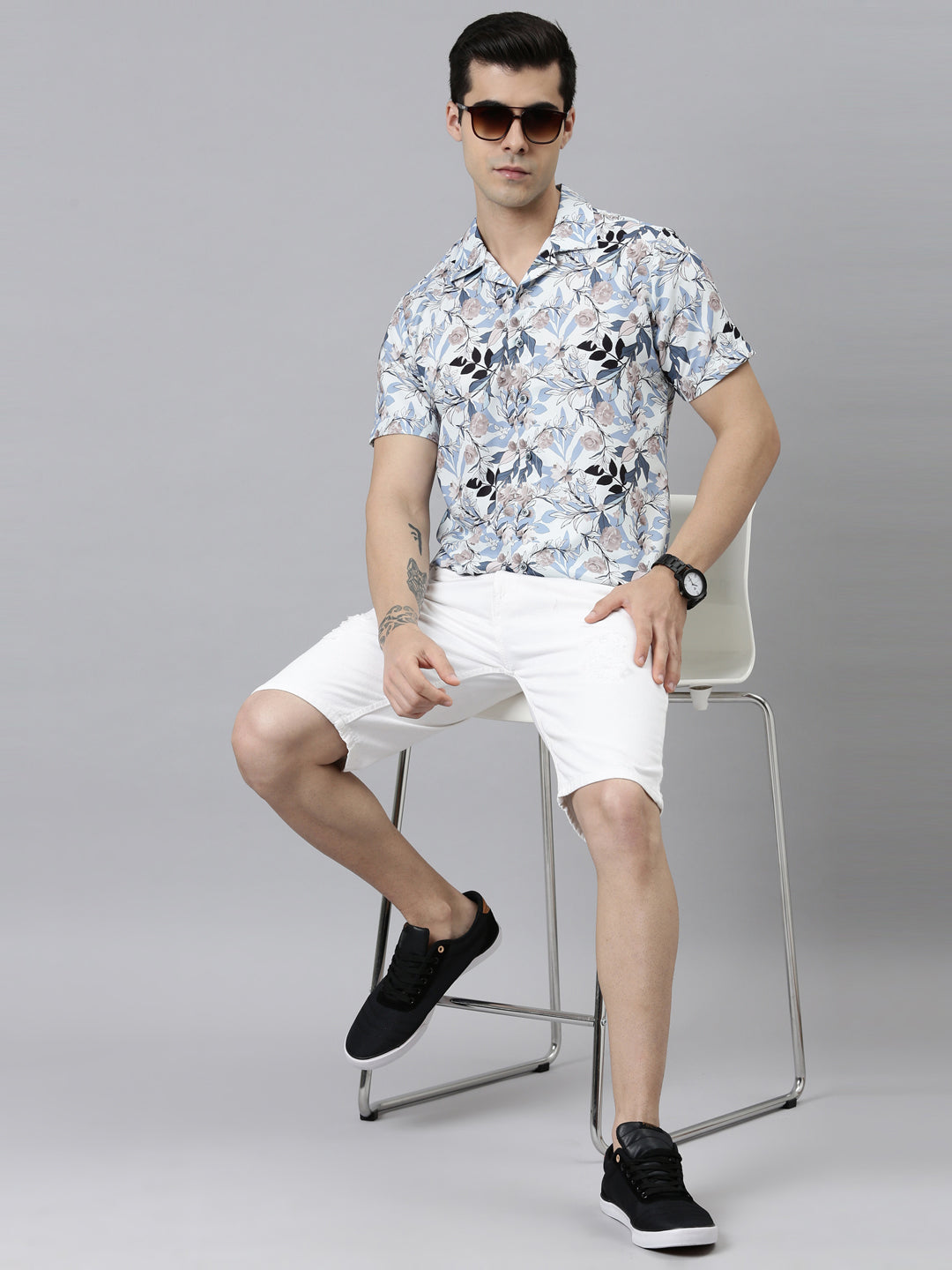 Bloom White Shirt Printed Shirt Bushirt   