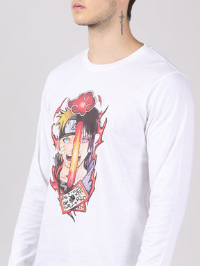Tatouage sasuke - Naruto Anime T-Shirt Full Sleeves Bushirt   