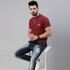 Cranberry Chinese Collar Polo T-Shirt Polo Tees Bushirt   