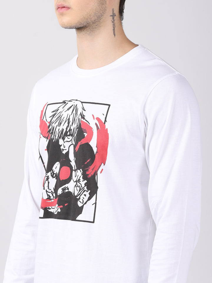 Storu Gojo - Jujutsu Kaisen Anime T-Shirt Full Sleeves Bushirt   