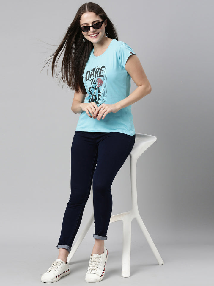 Dare to Explore T-Shirt Women's Graphic Tees Bushirt   
