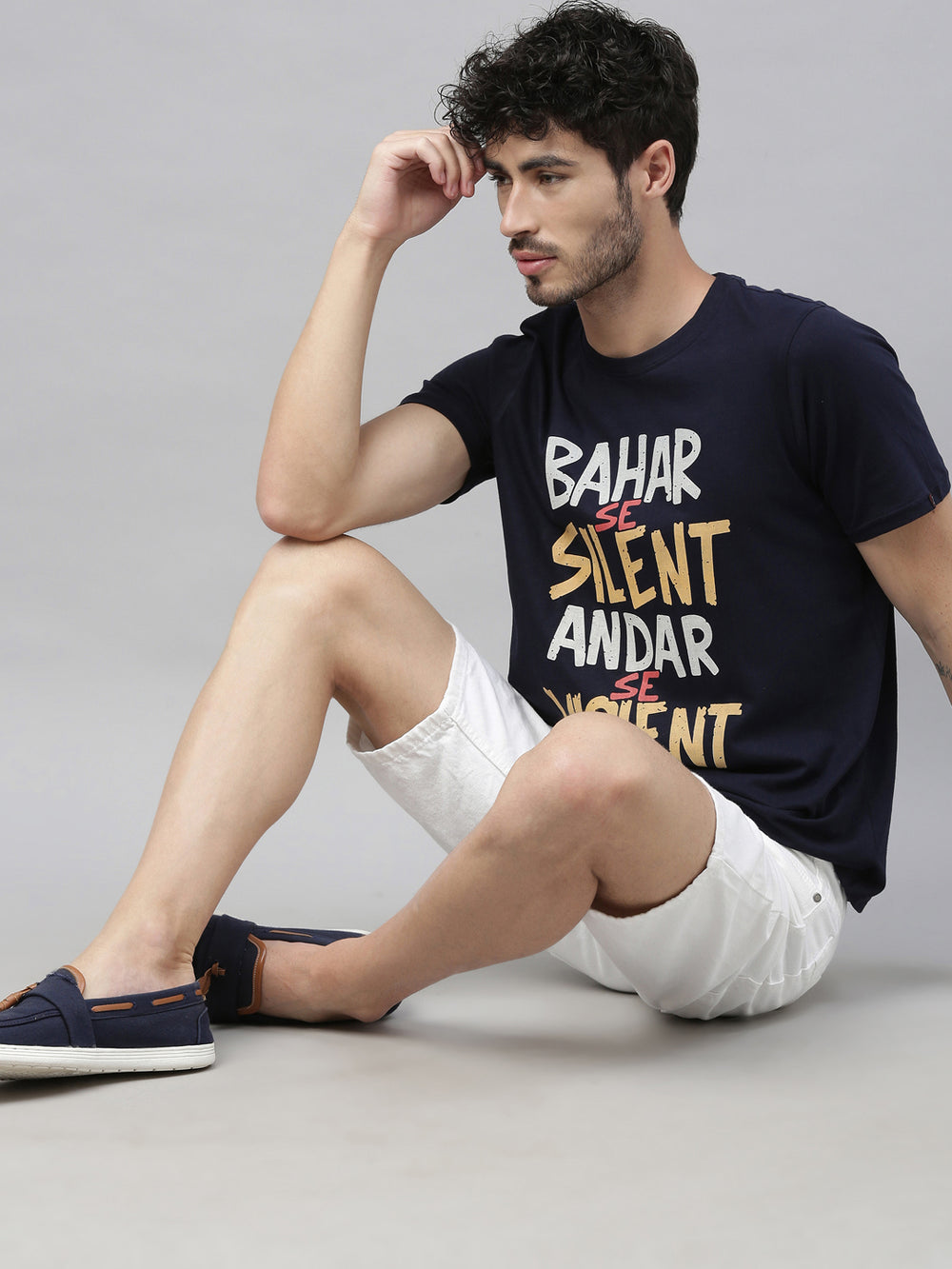 Bahar Se Silent T-Shirt Graphic T-Shirts Bushirt   