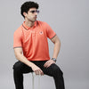 Melon Tipped Polo T-Shirt Polo Tees Bushirt   