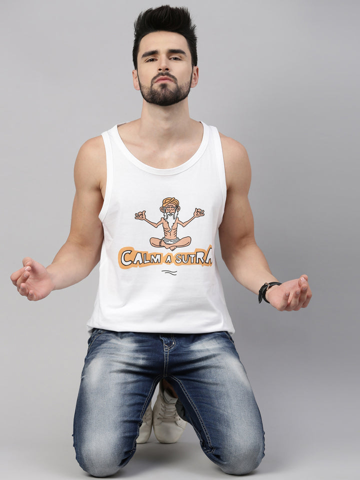 Calmasutra Sleeveless T-Shirt Vest Bushirt   