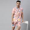 Dino Peach Co-Ords Regular Size Co-Ords Bushirt   
