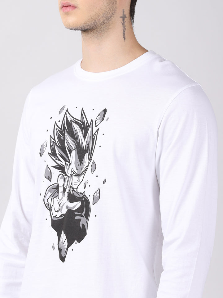 Super Saiyan Vegeta - Dragon Ball Z Anime T-Shirt Full Sleeves Bushirt   