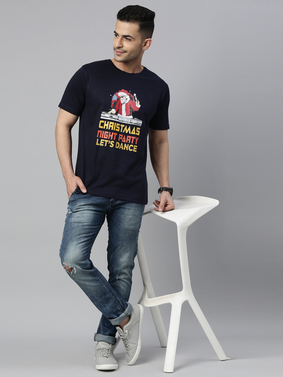 Christmas Night Party T-Shirt Graphic T-Shirts Bushirt   