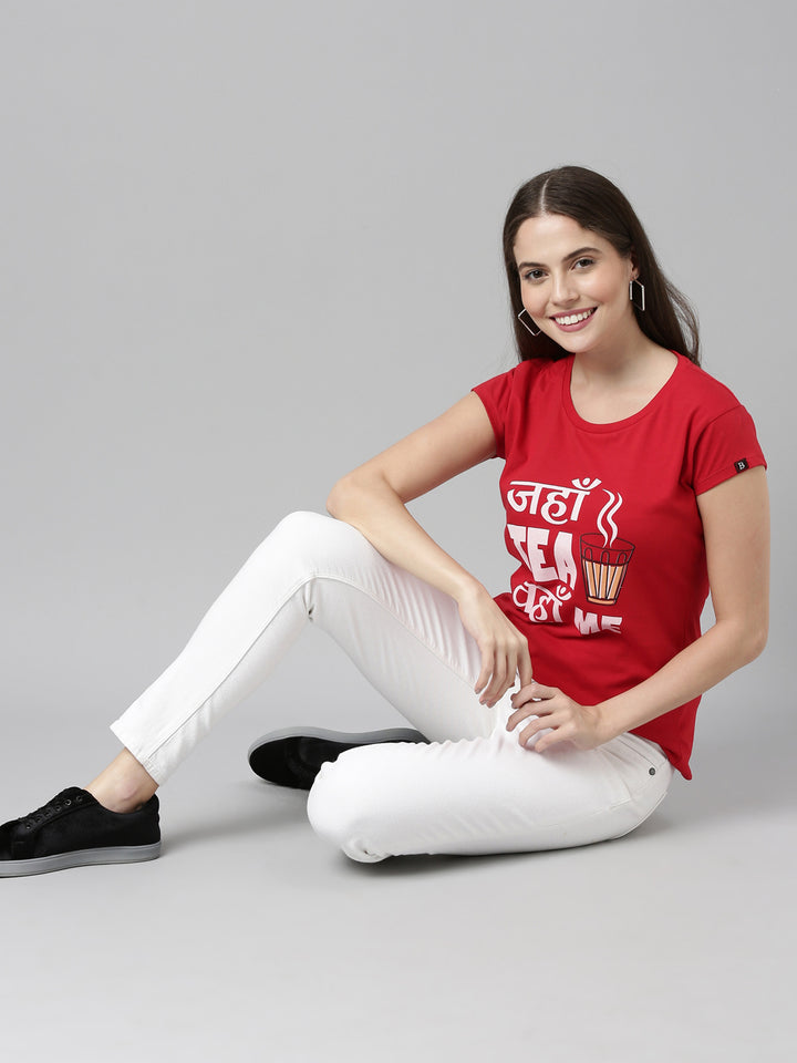 Jahan Tea T-Shirt Women's Graphic Tees Bushirt   