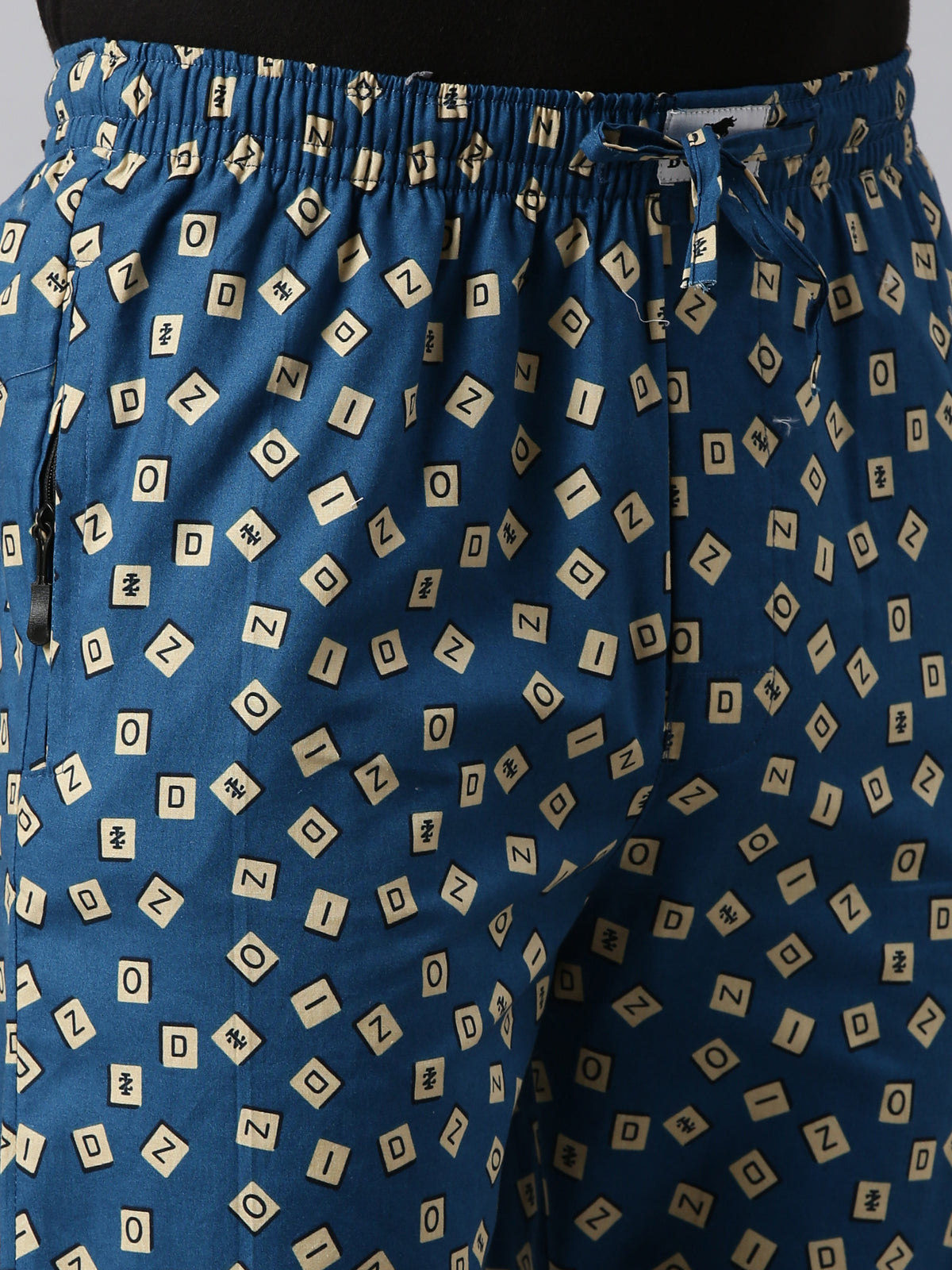 Alphabetic Teal Blue Pyjamas Pyjamas Bushirt   