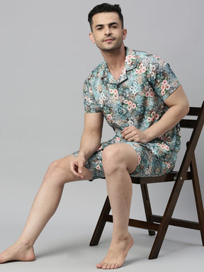 Bloom Blue Co-Ords Co-Ords Bushirt   