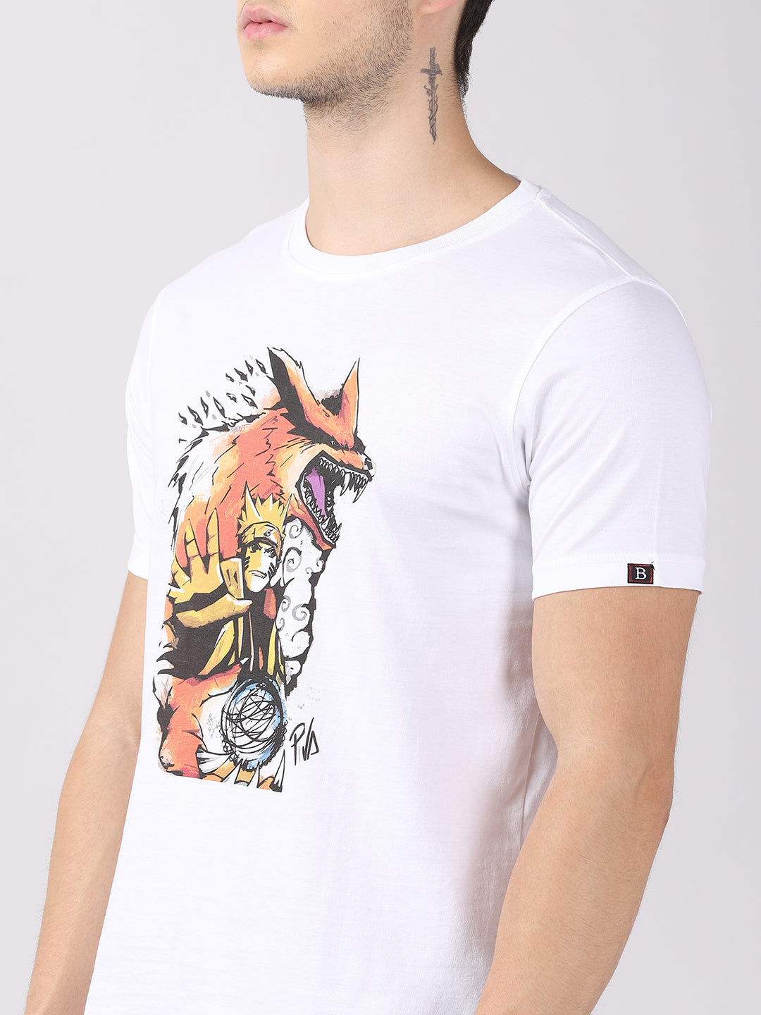 Rasengan with Kyubi - Naruto Anime T-Shirt Graphic T-Shirts Bushirt   