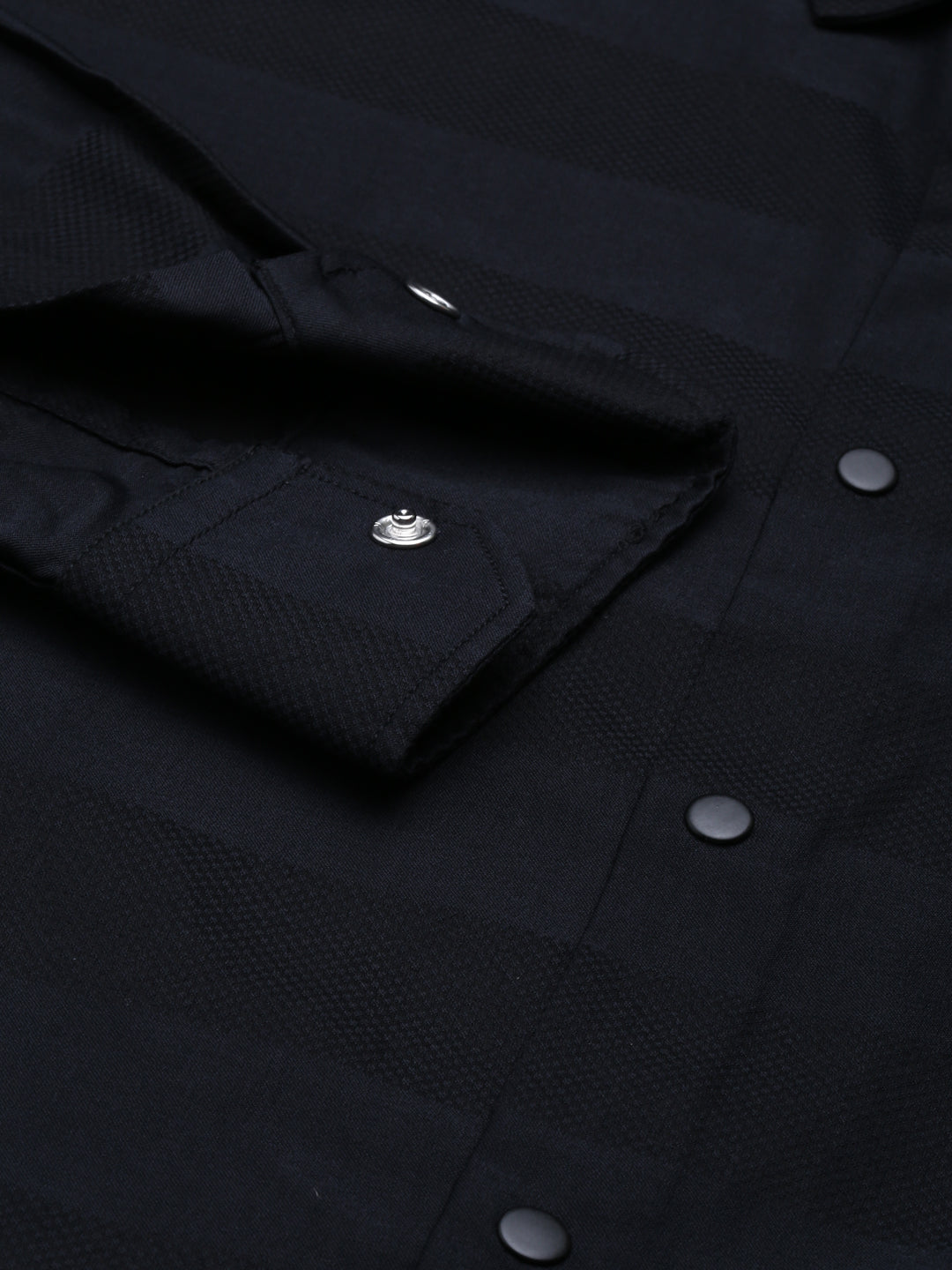 Black Solid Shirt Solid Shirt Bushirt   