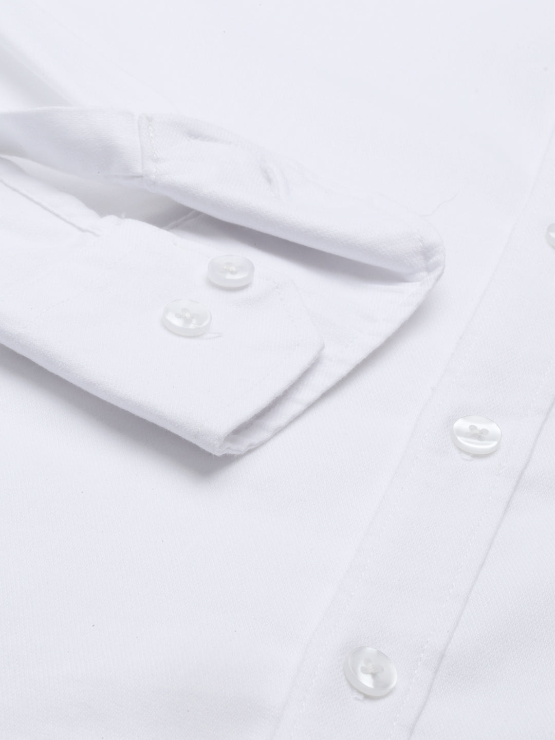 White Solid Casual Shirt Solid Shirt Bushirt   
