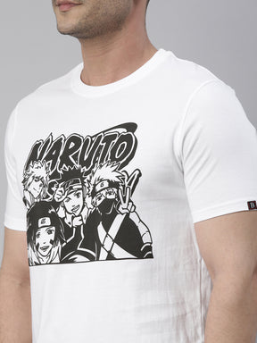 Team Kakashi - Naruto White Anime T-Shirt Graphic T-Shirts Bushirt   