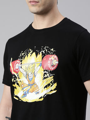 Dragon Ball Z - Power of Super Saiyan Anime T-Shirt Graphic T-Shirts Bushirt   