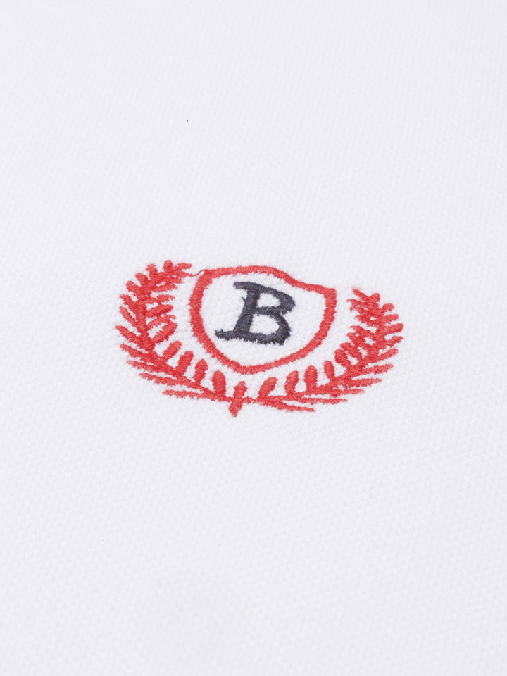 White Tipped Polo T-Shirt Polo Tees Bushirt   