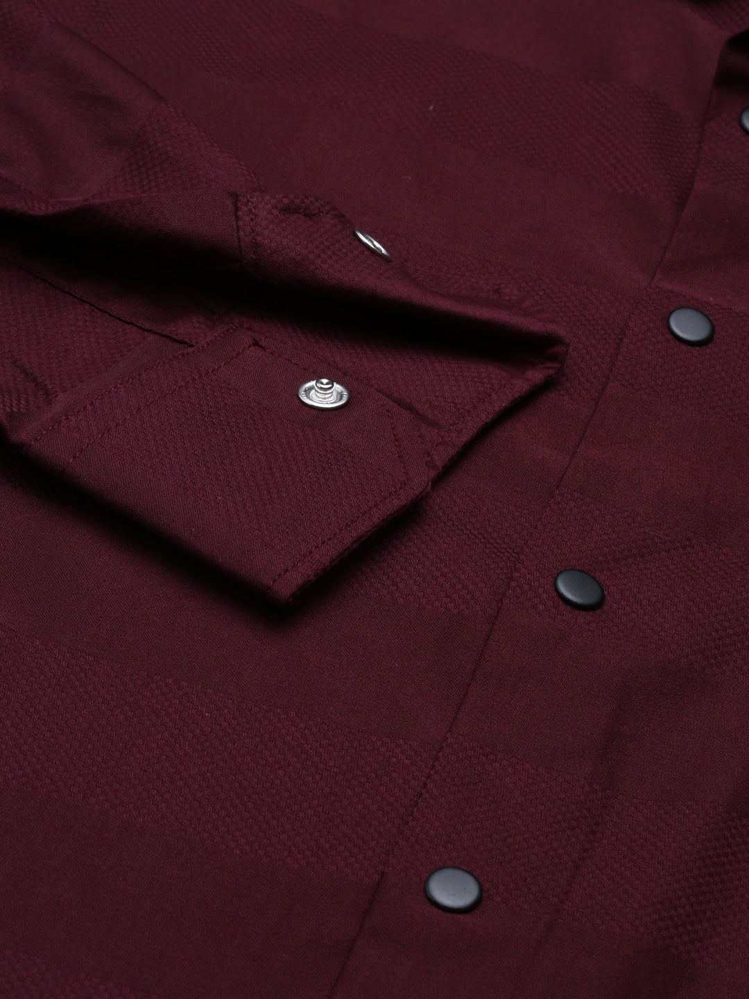 Maroon Solid Shirt Solid Shirt Bushirt   