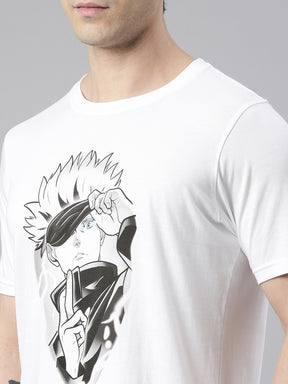 Jujutsu Kaisen - Gojo Satoru Anime T-Shirt Graphic T-Shirts Bushirt   