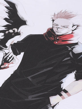 Sukuna Itadori Yuji Heart - Jujutsu Kaisen Anime T-Shirt Full Sleeves Bushirt   