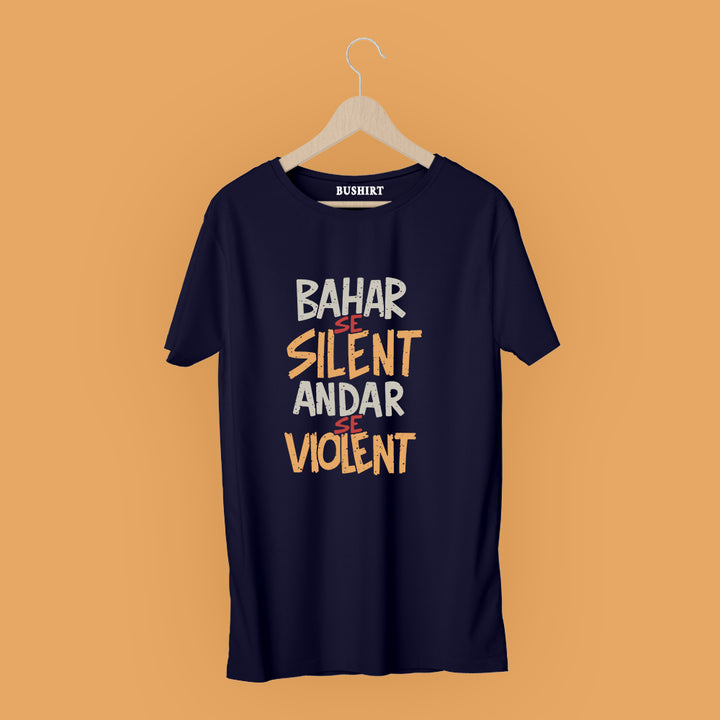 Bahar Se Silent T-Shirt Graphic T-Shirts Bushirt   