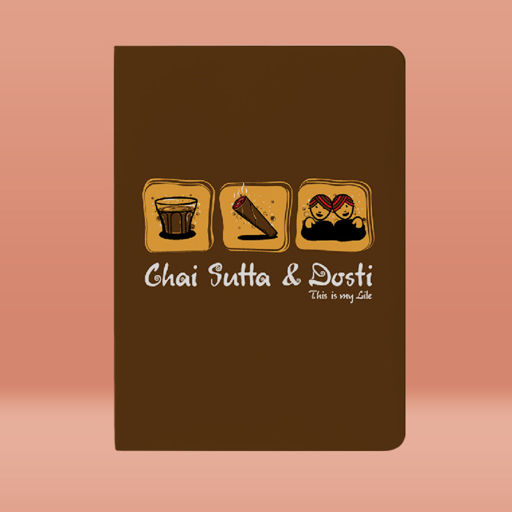 Chai Sutta Dosti Notebook Note Book Bushirt   