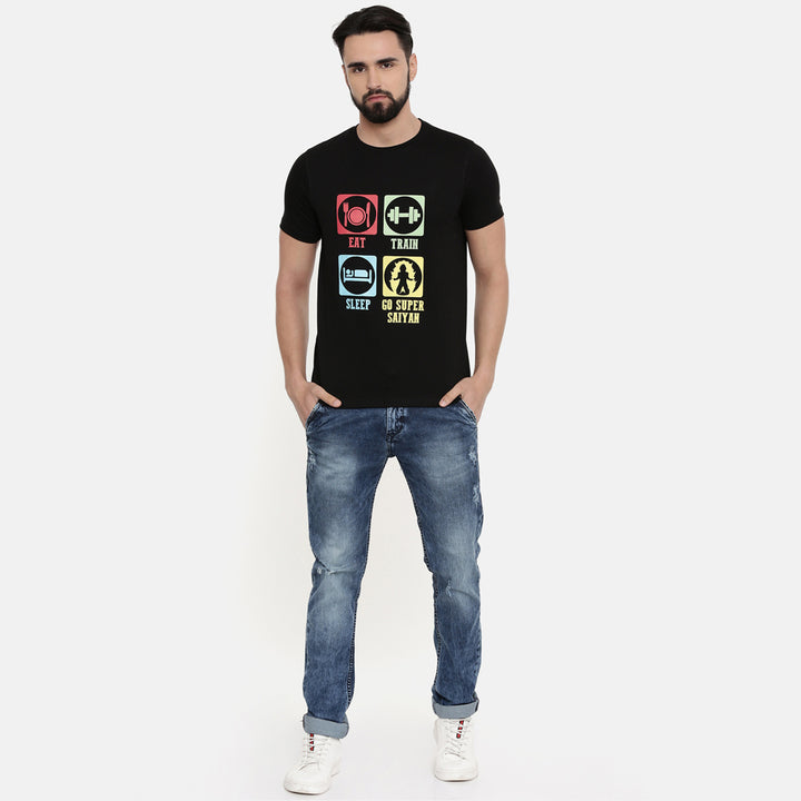 Go Super Saiyan Anime T-Shirt Graphic T-Shirts Bushirt   