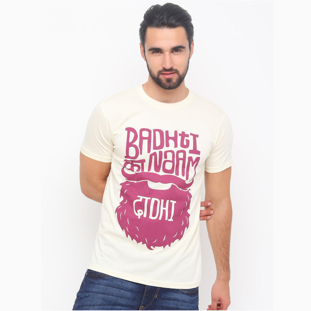 Badti Ka Naam Dadhi T-Shirt Graphic T-Shirts Bushirt   