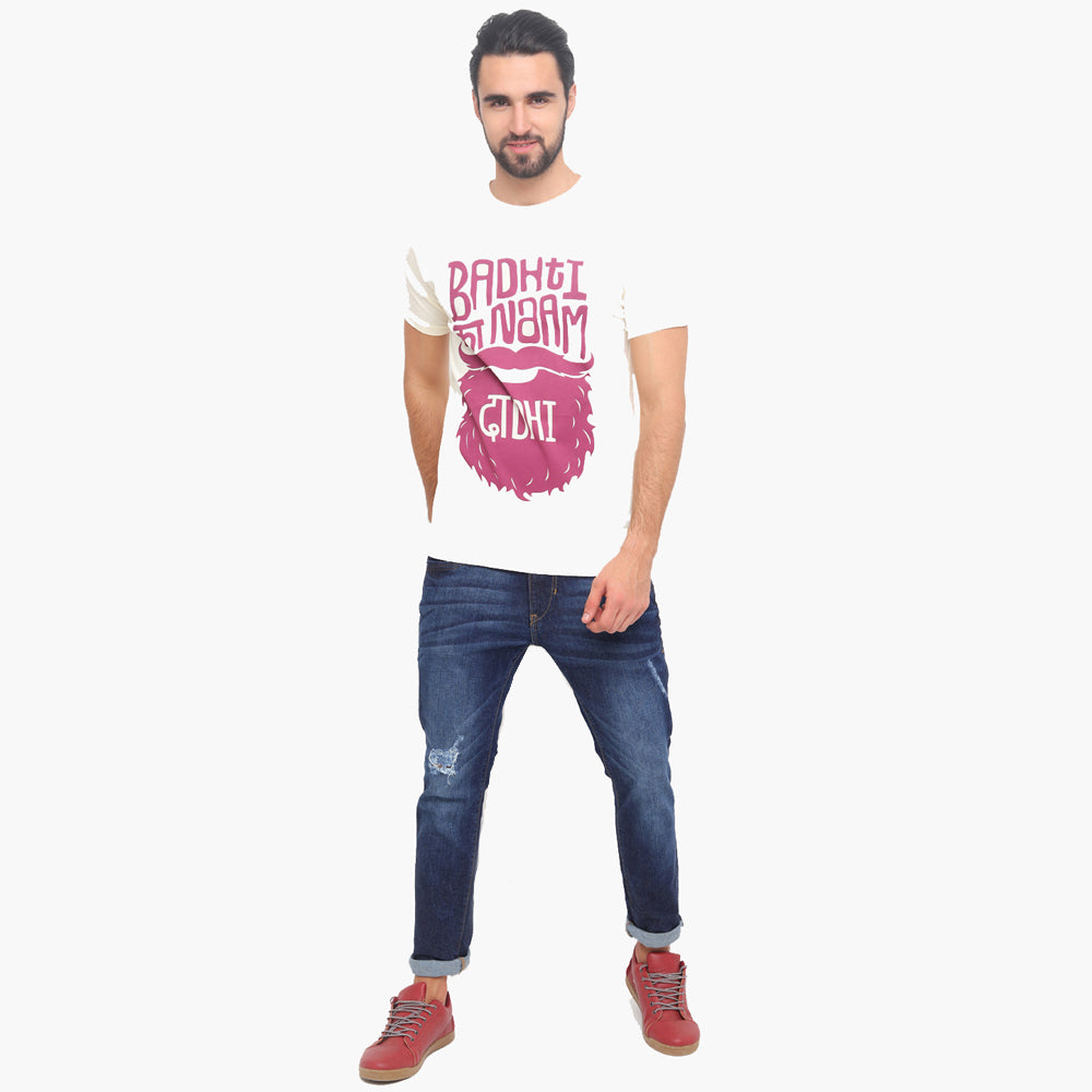 Badti Ka Naam Dadhi T-Shirt Graphic T-Shirts Bushirt   