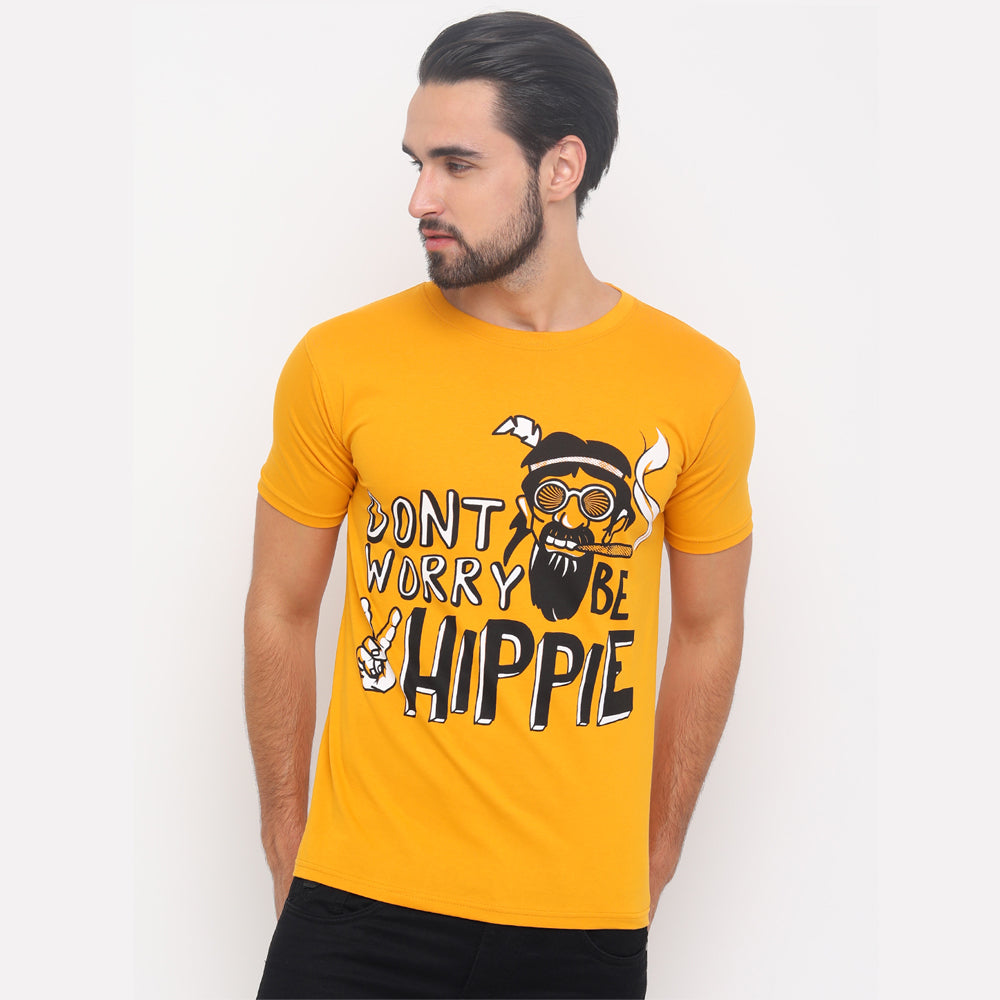 Don't Worry Be Hippie T-Shirt Graphic T-Shirts Bushirt   