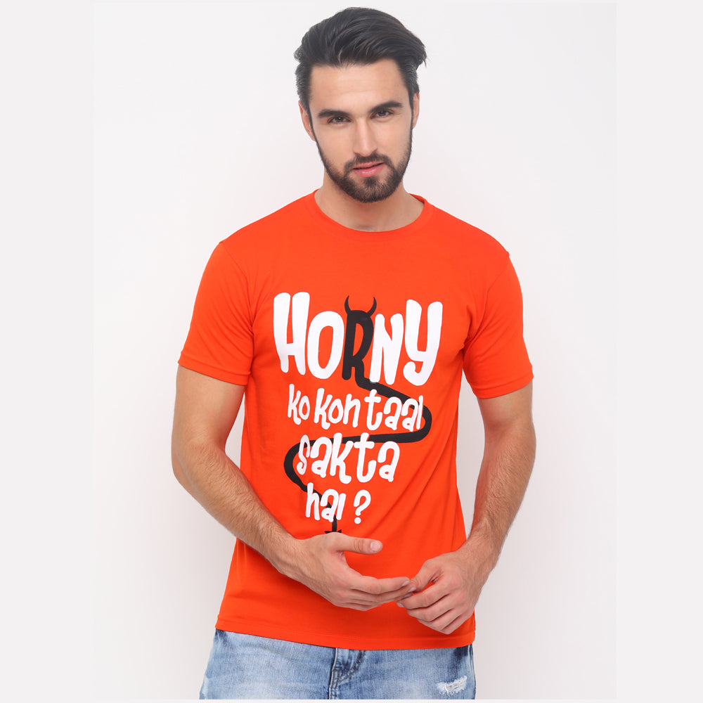 Horny! T-Shirt Graphic T-Shirts Bushirt   