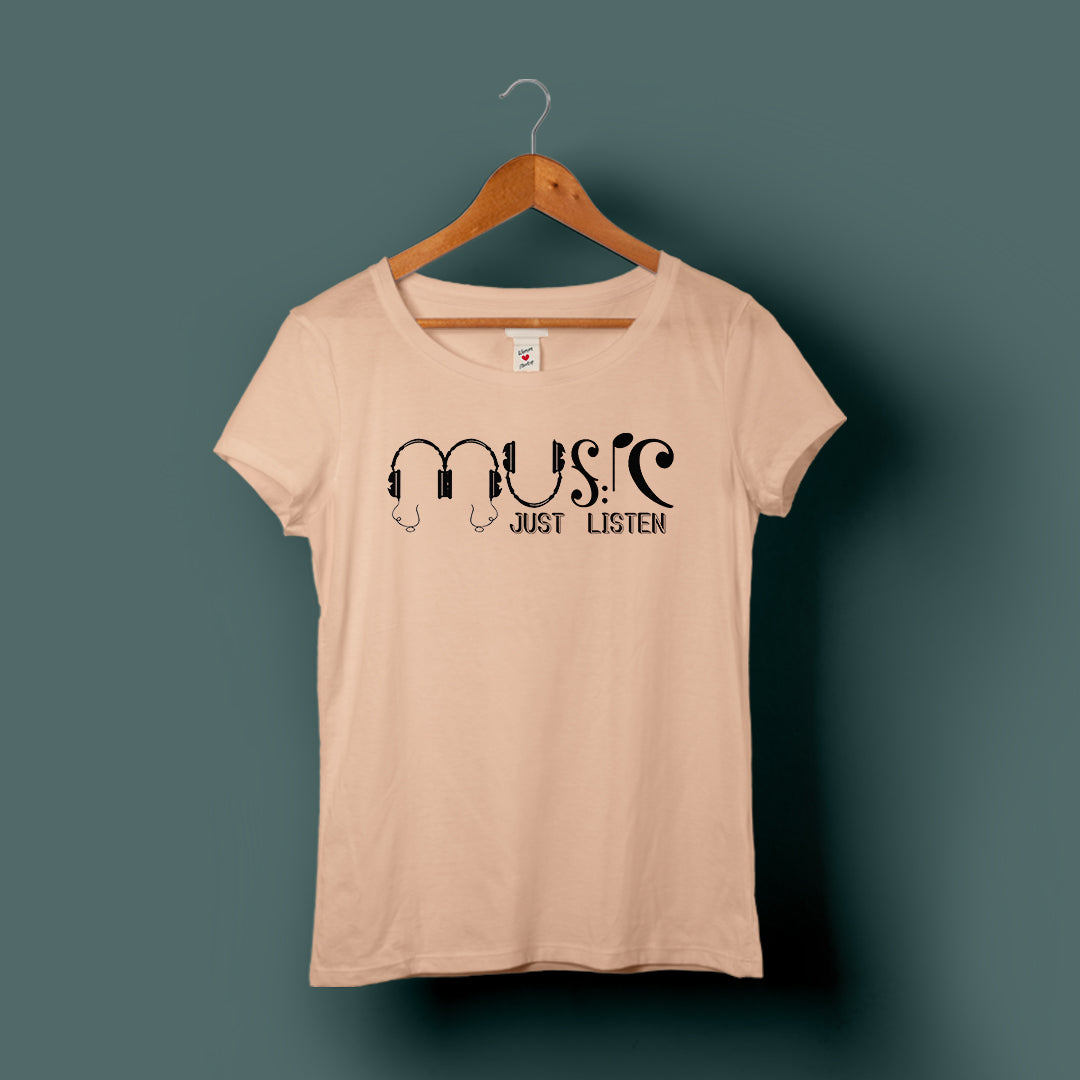 Music T-Shirt Women's Graphic Tees Bushirt   